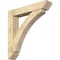 Ekena Millwork Thorton Slat Rough Sawn Bracket w/ Offset Brace, Douglas Fir, 8"W x 44"D x 44"H BKT0806X44X44THR06RDF - alternate 1
